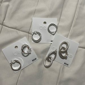Silver earrings from Belk